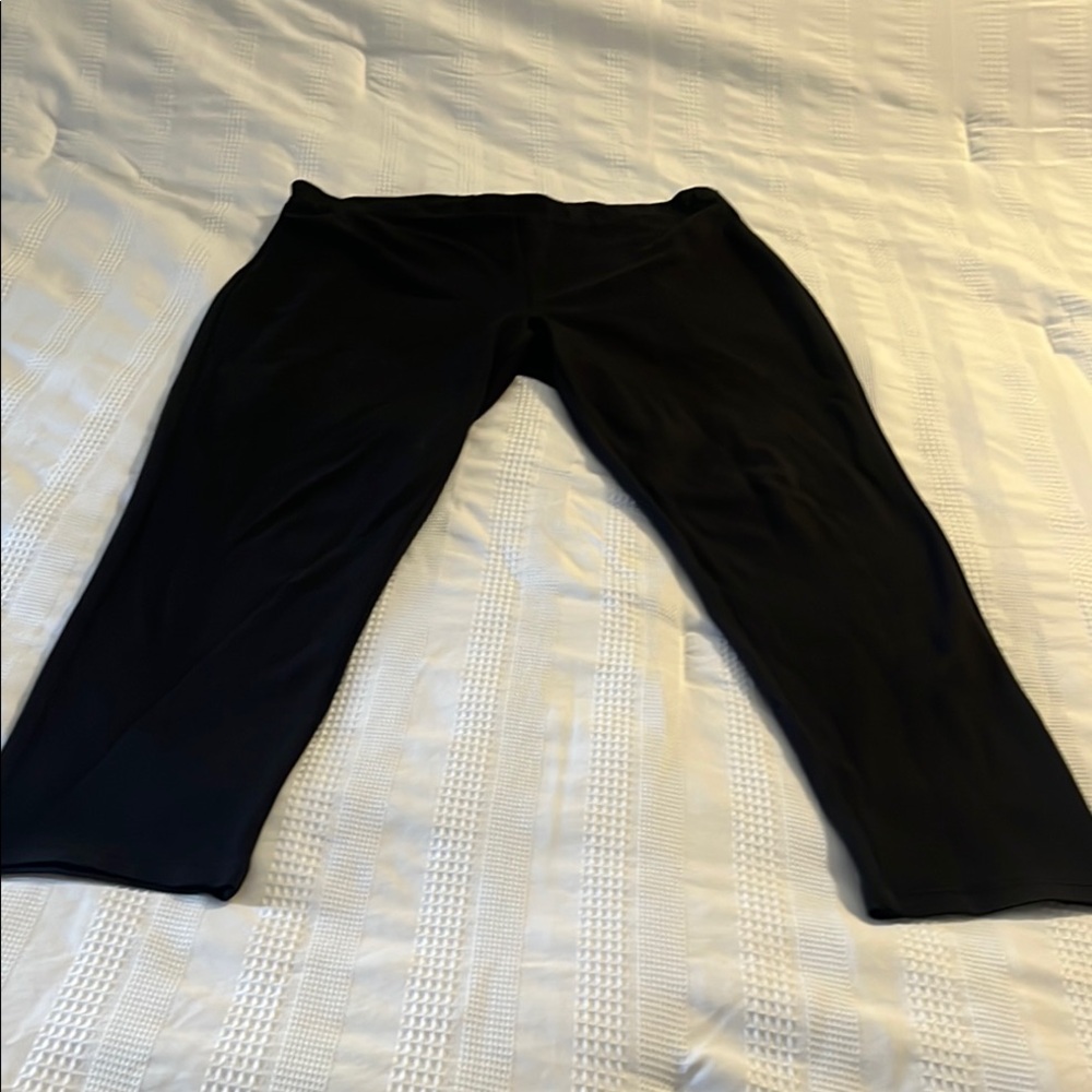 Citron Santa Monica solid Black Cropped Pants Women’s Large
